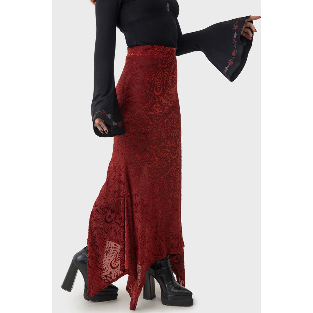 Lepidoptera Maxi Skirt Clothing Killstar   