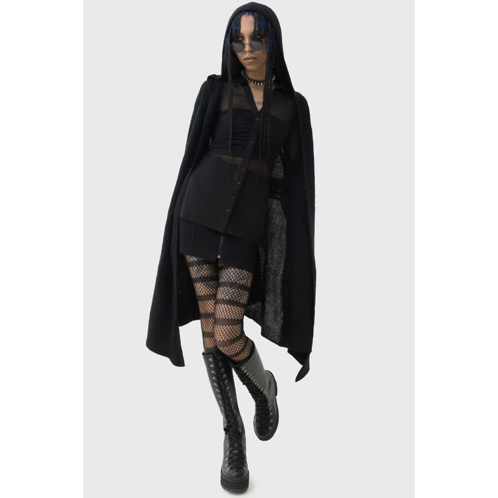 Last Quarter Hooded Cardigan Clothing Killstar   