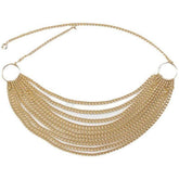 Layered Gold Chain Belt