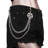 Layered Pentacle Waist Chain