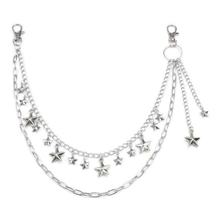 Layered Star Waist Chain