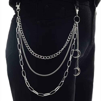 Layered Waist Chain with Moons