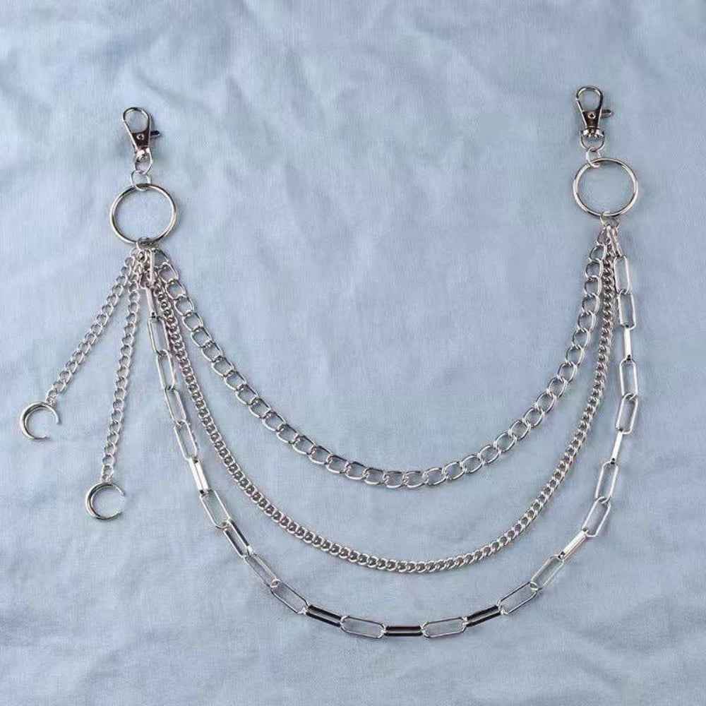 Layered Waist Chain with Moons