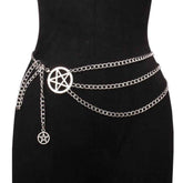 Layered Chain Belt with Pentacles