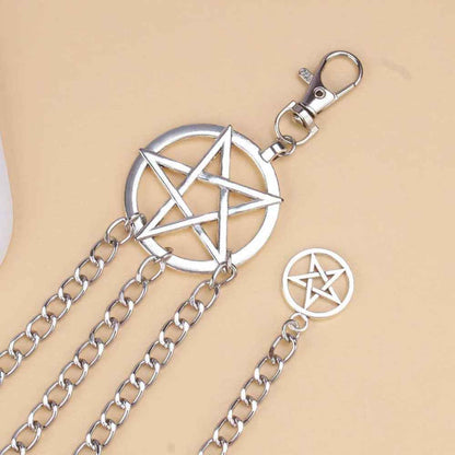 Layered Chain Belt with Pentacles
