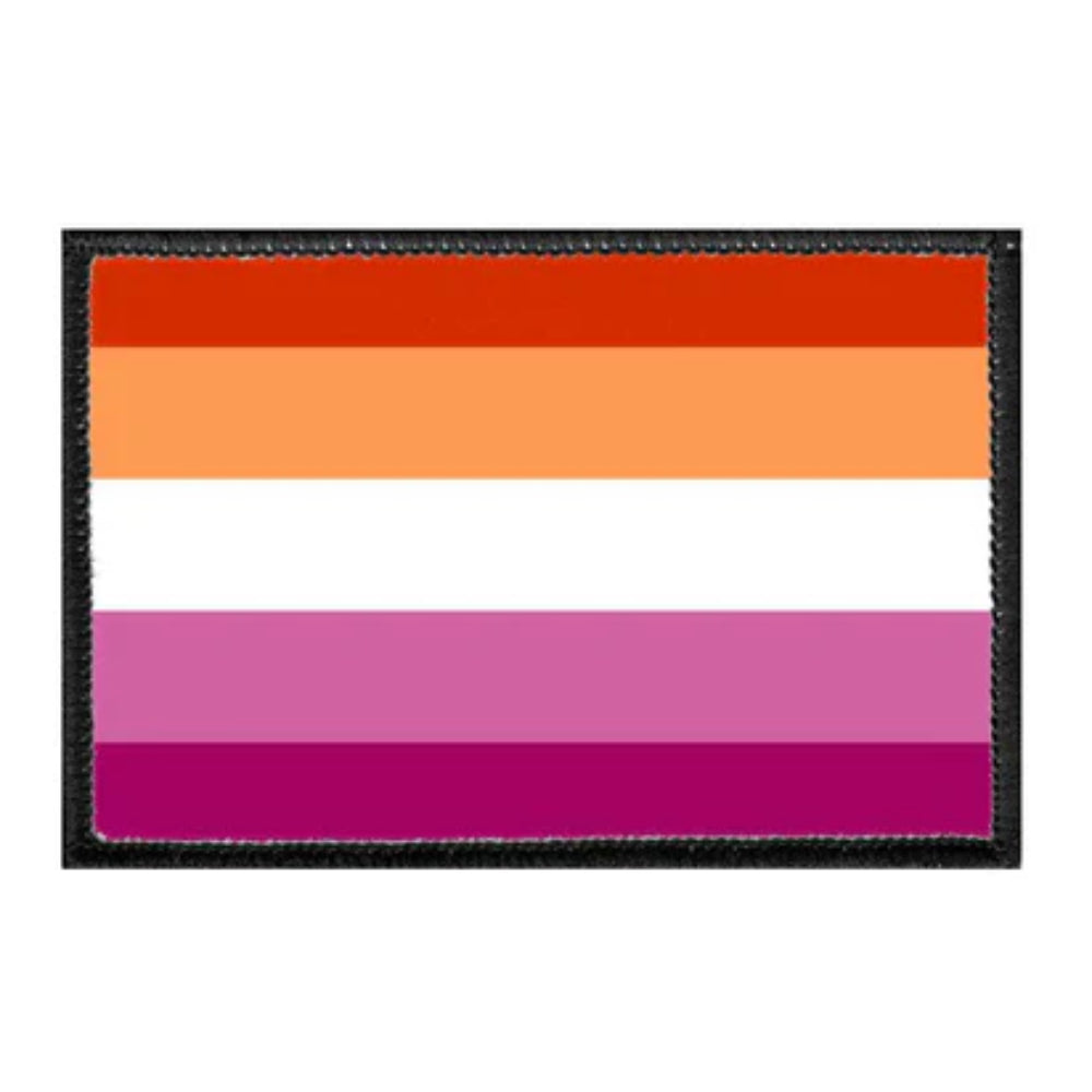 Lesbian Pride Flag Removable Patch Bric-A-Brac PullPatch   