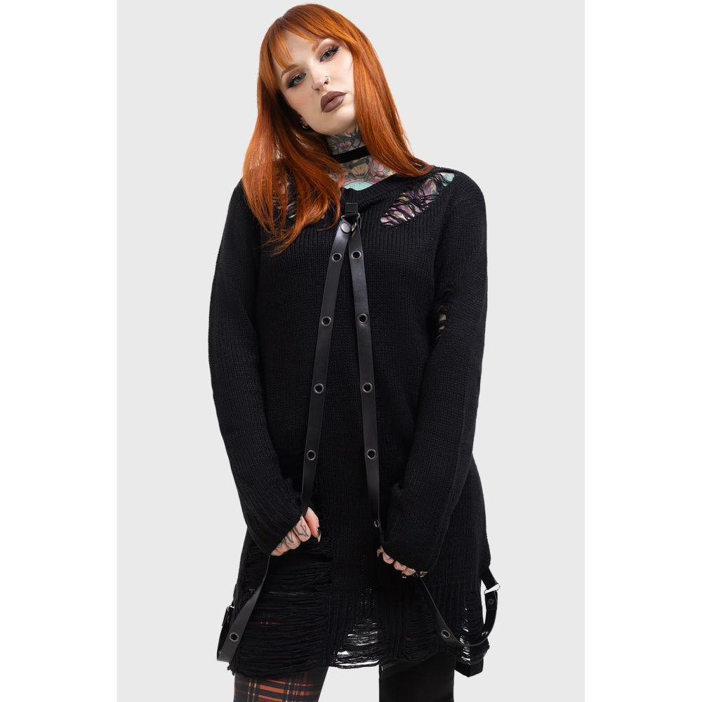 Lunar Grit Sweater Clothing Killstar   