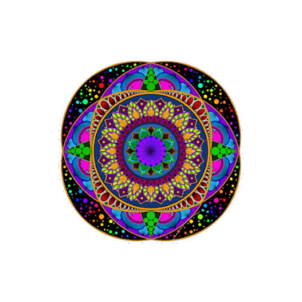 Blue Mandala Bloom - Local Sticker Sticker Crysten Designs   