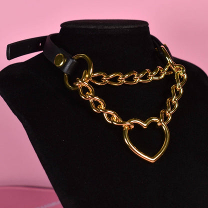 Martingale Collar Golden Heart