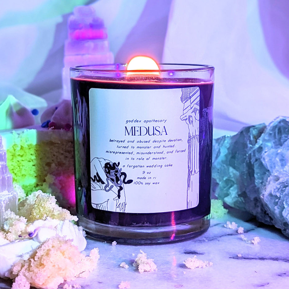 Medusa Soy Candle Vanilla, Cashmere, and Smoke Home Decor Goddex   
