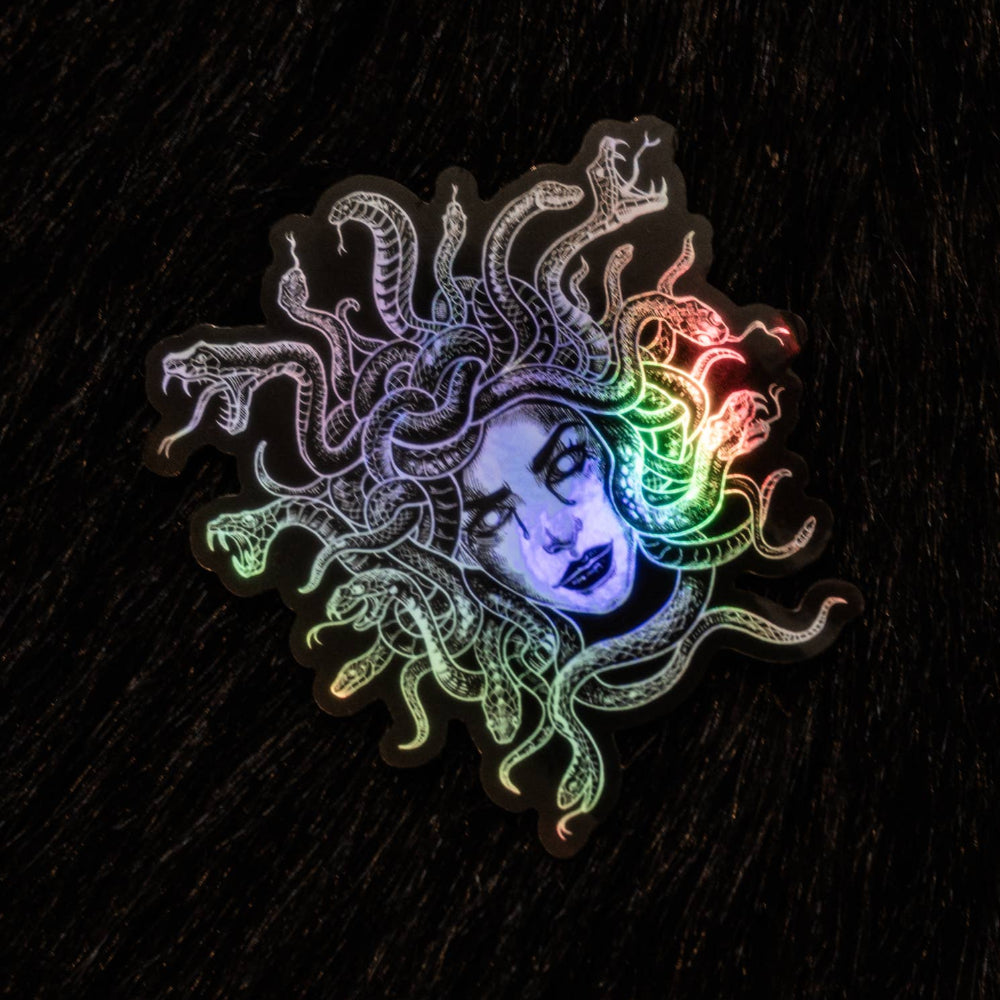 Medusa Holographic Vinyl Sticker