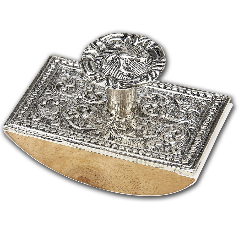 Metal &amp; Wood Ink Blotter