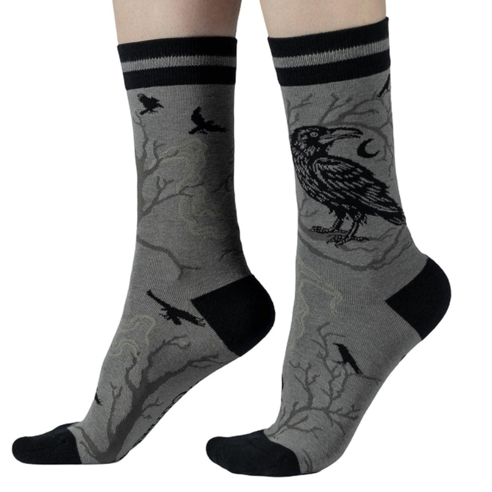 Midnight Crow Crew Socks