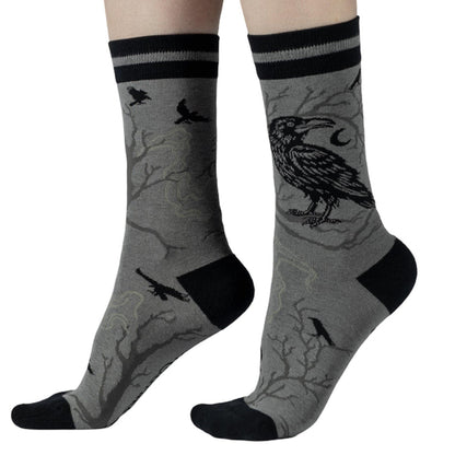 Midnight Crow Crew Socks