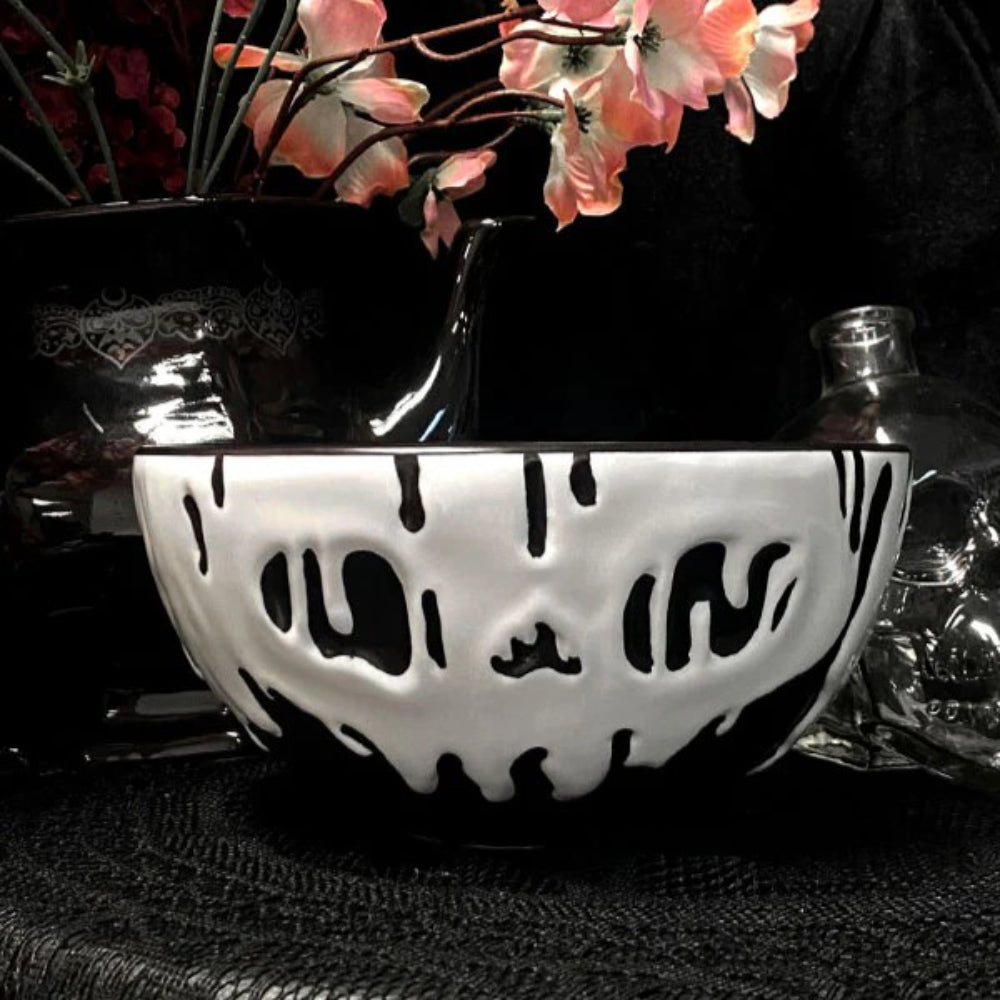 Molten Skull Earthenware Bowl