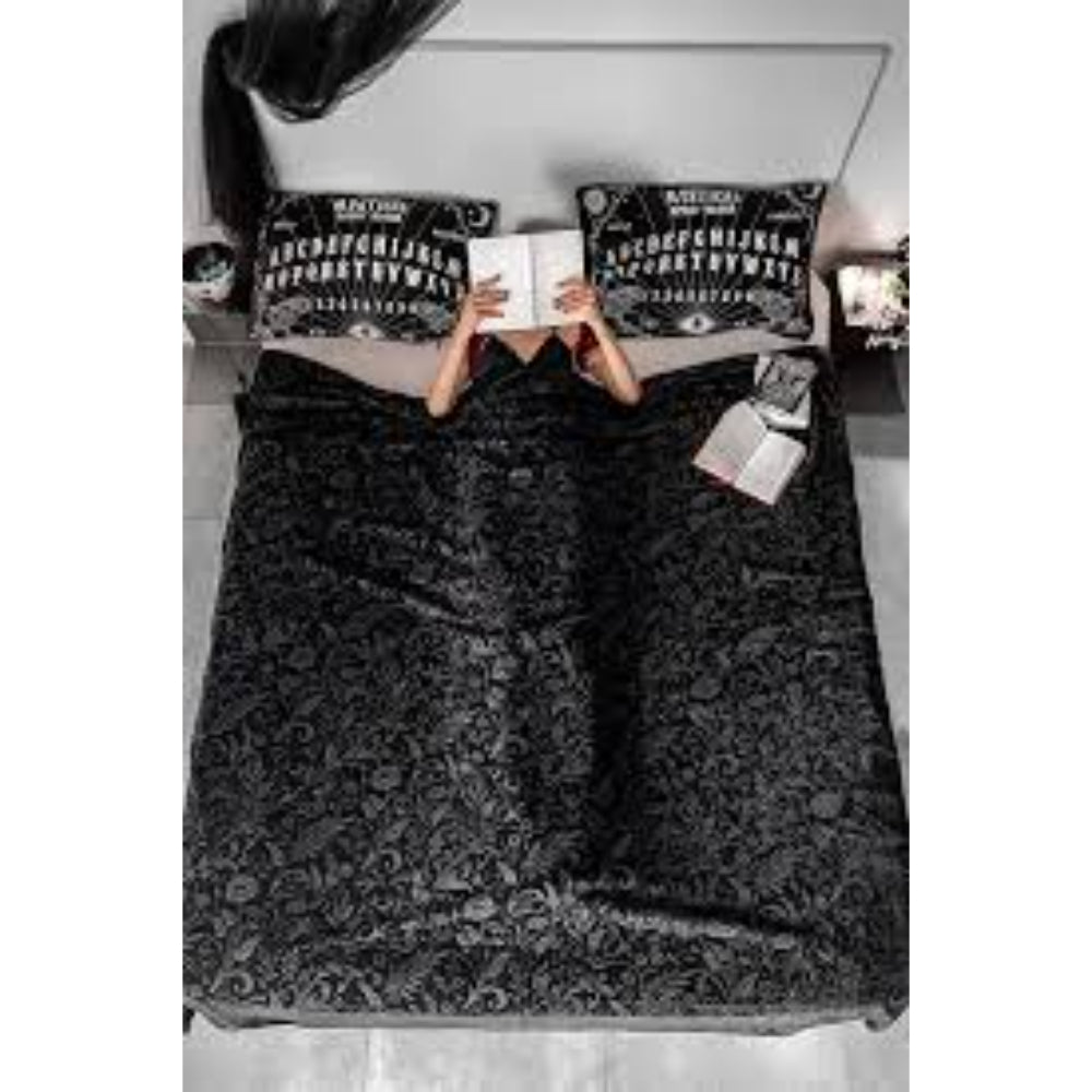 Moon Bloom Velvet Blanket