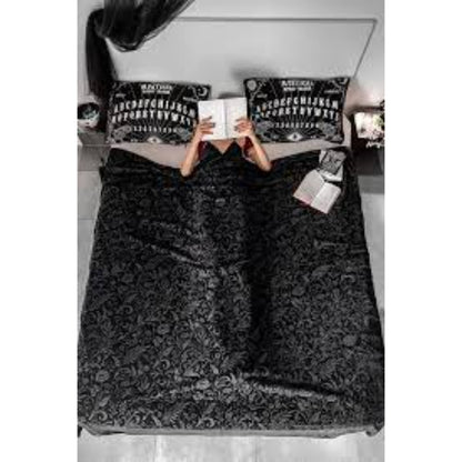 Moon Bloom Velvet Blanket