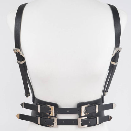 Multi Buckle Plus Size Harness Belt