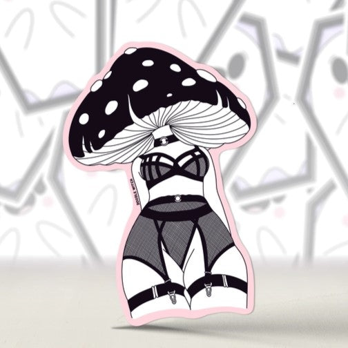 Mushroom Lady Sticker