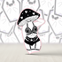 Mushroom Head Hearts Sticker