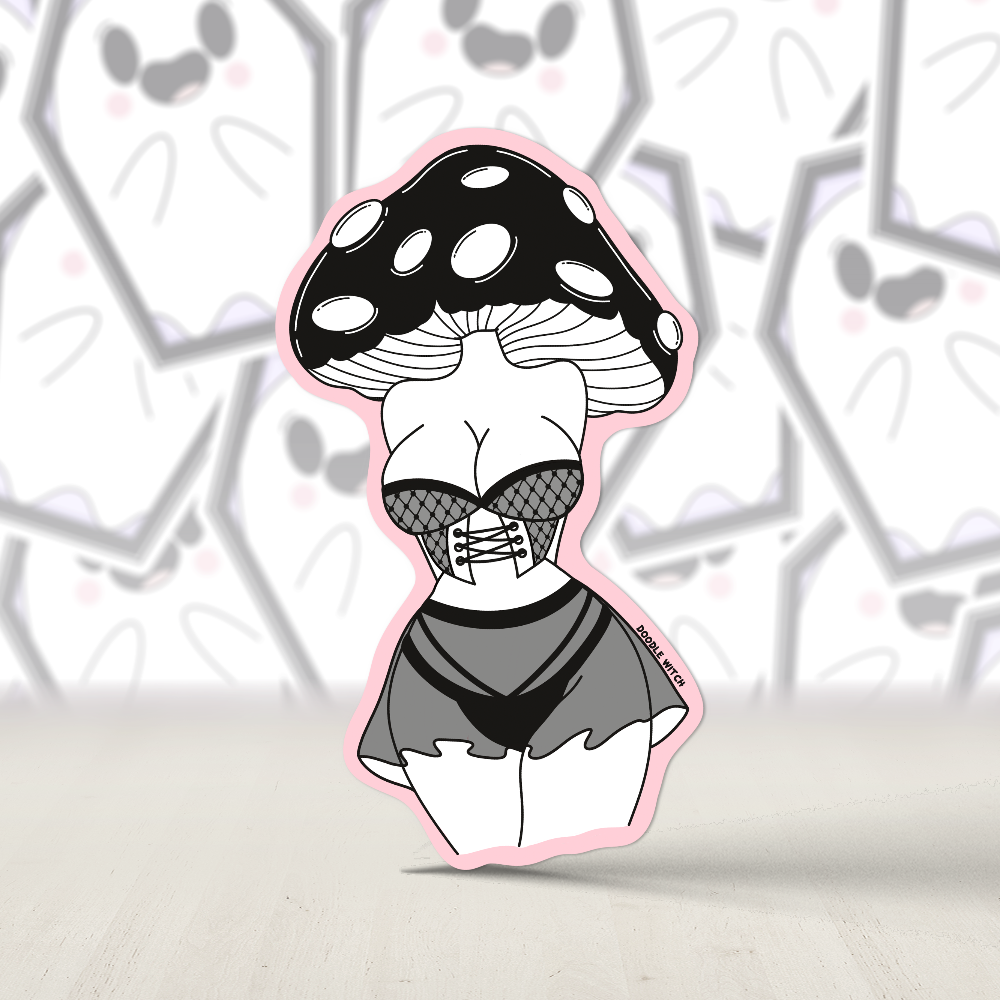 Mushroom Head Skirt Sticker