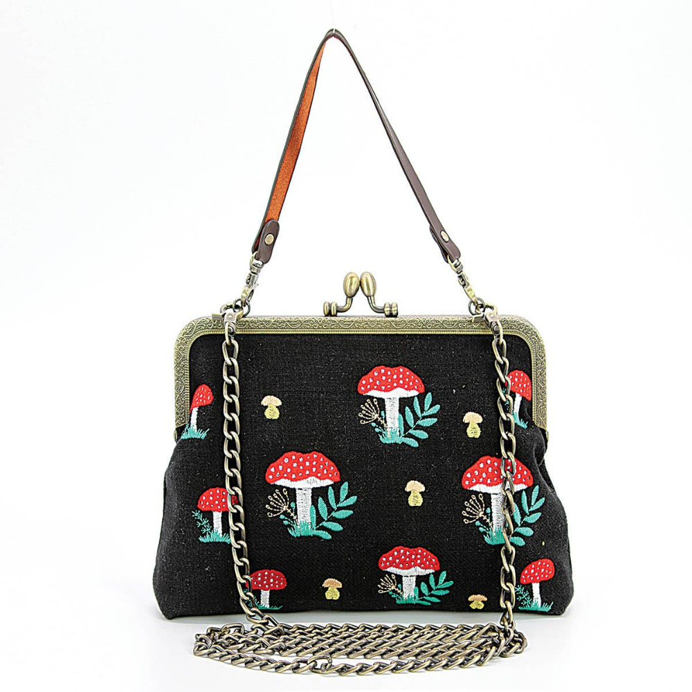 Mushrooms Kiss Lock Bag