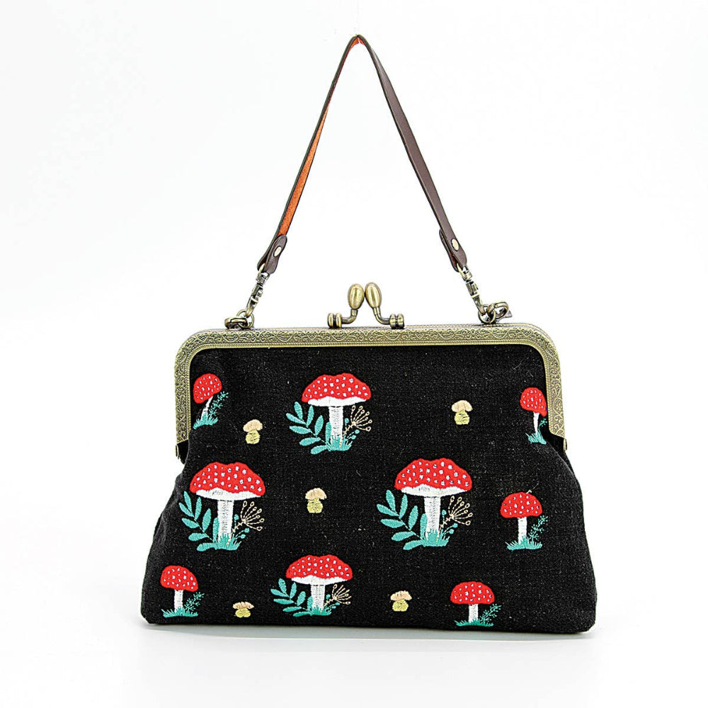 Mushrooms Kiss Lock Bag
