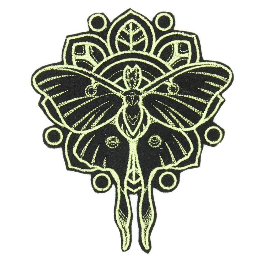 Mystique Luna Moth Large Iron On Patch