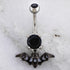 Navel Ring Moon Phase Bat