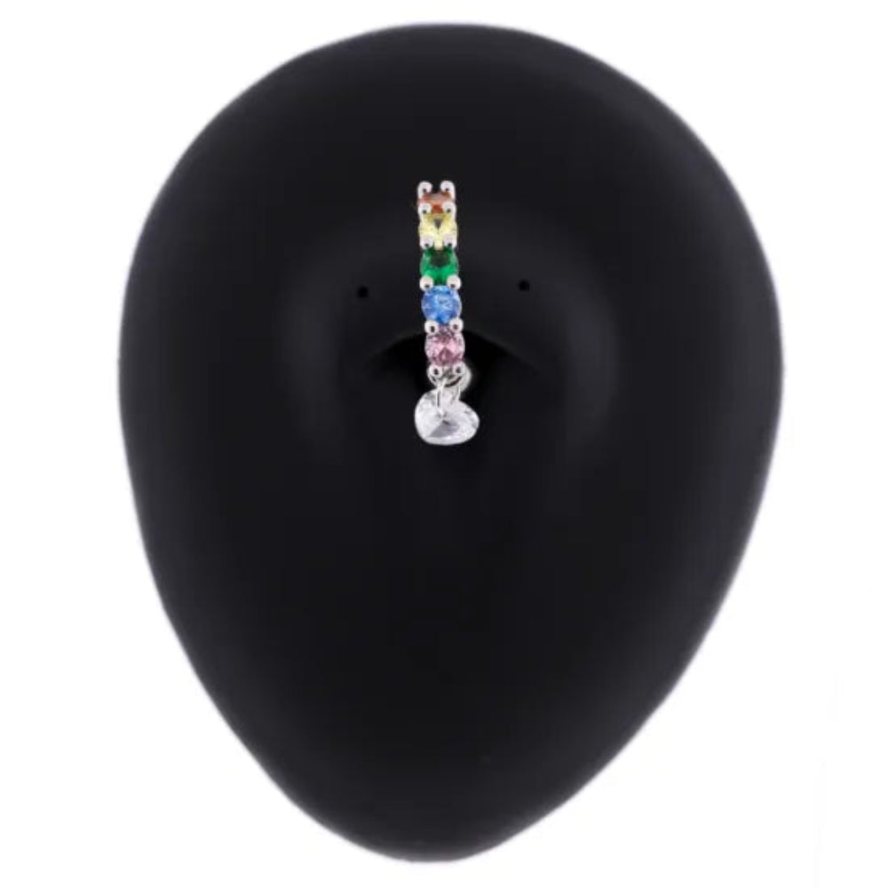 Navel Ring Top Drop Pride Gems