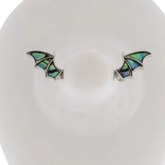 Nipple Ring Abalone Shell Bat Wings