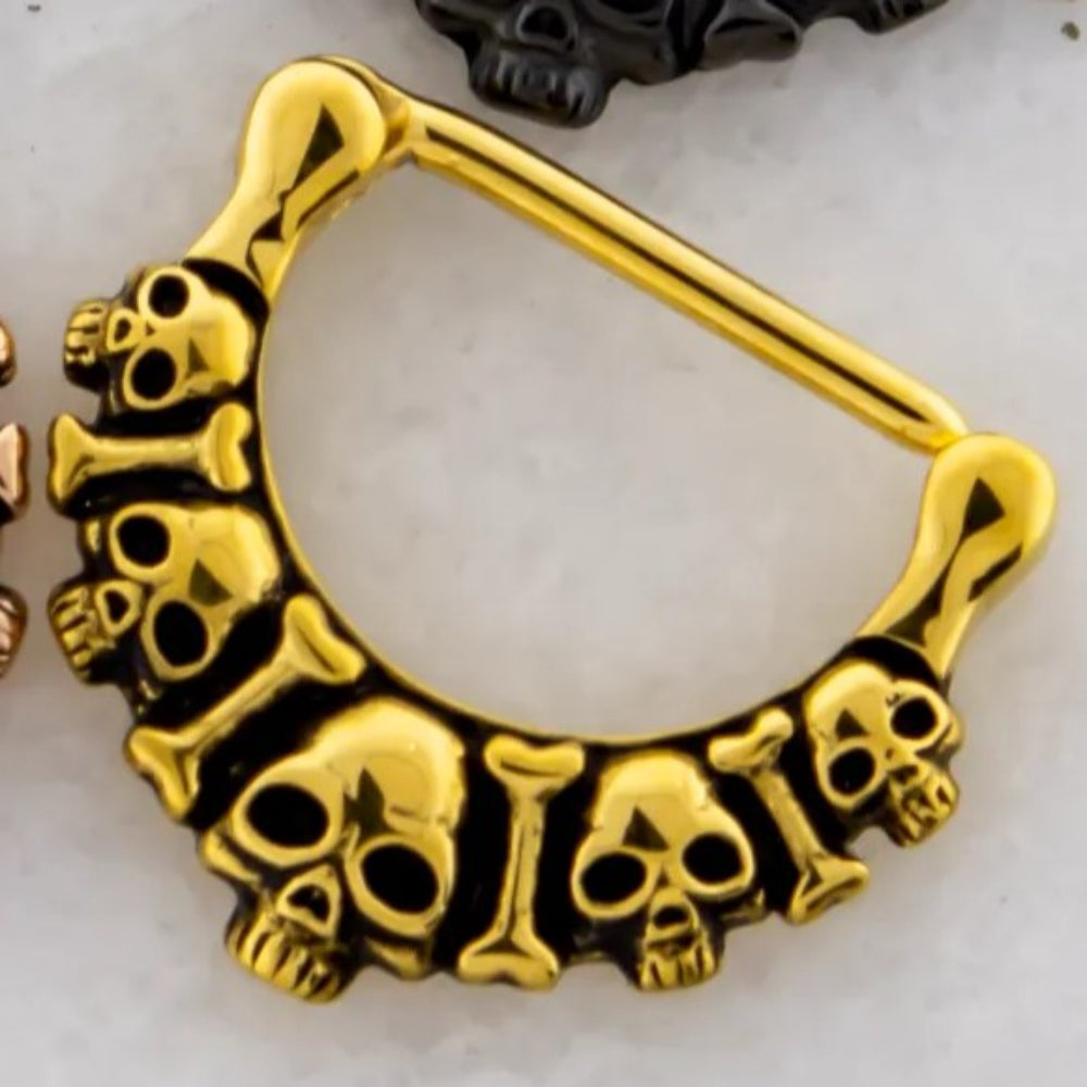 Nipple Ring Clicker Skulls Jewelry Metal Mafia   