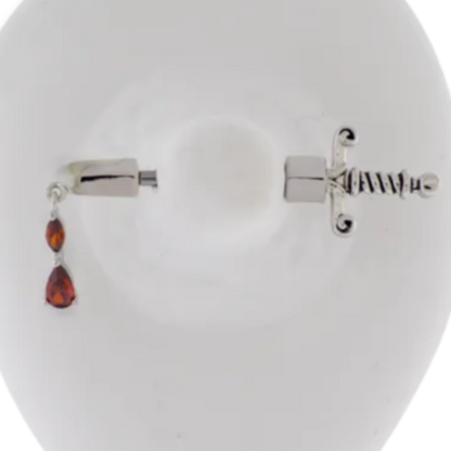 Nipple Ring Sword with Gem Blood Dangle