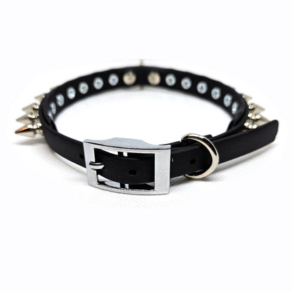 Onyx Spiked Ring Collar