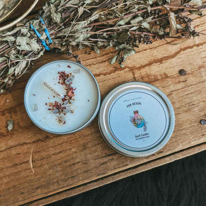 Panhexual Travel Tin Spell Candle