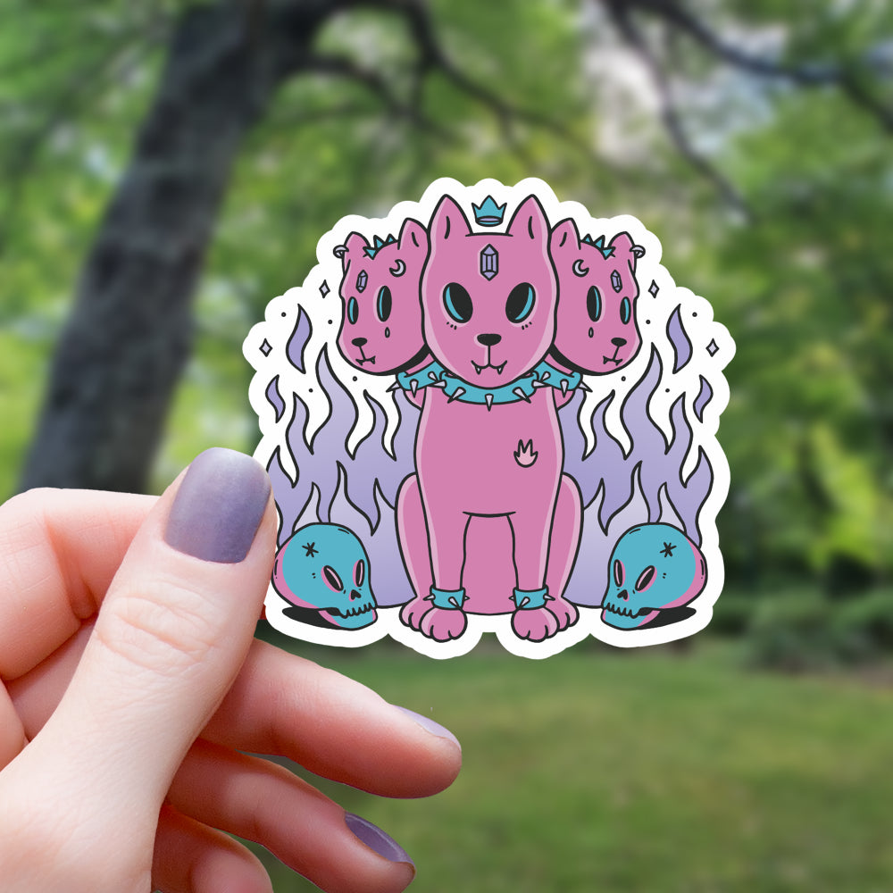 Pastel Cerberus Sticker