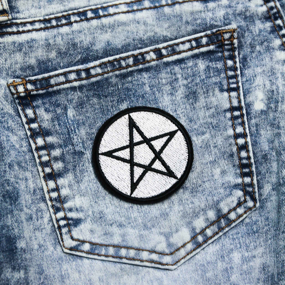 Pentacle Star Witch Iron On Patch