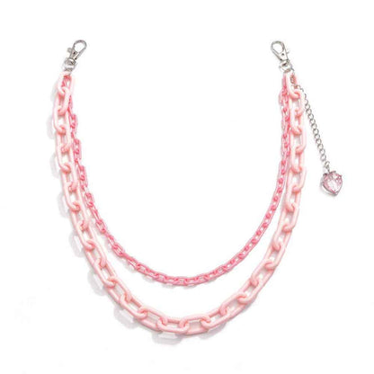 Pink Strawberry Acrylic Waist Chain