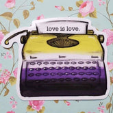 Pride Typewriter Sticker Non-Binary