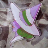 Pride Witch Acrylic Pin Genderqueer