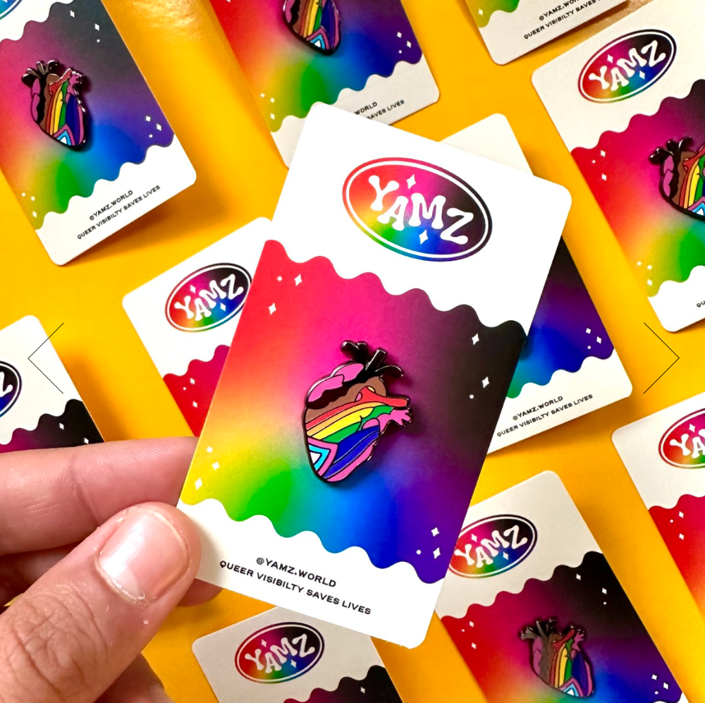 Queer Heart Enamel Pin