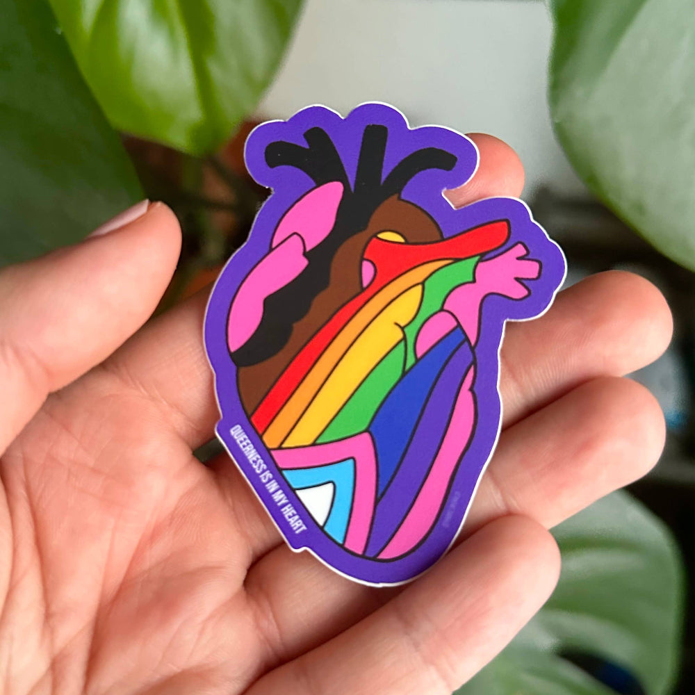 Queerness is in My Heart Sticker