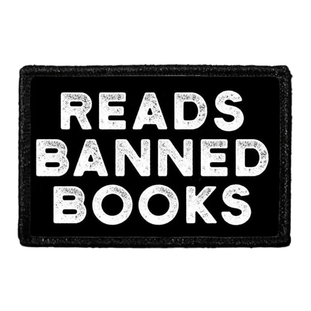Reads Banned Books Removable Patch