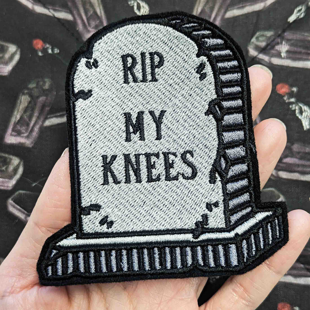 RIP My Knees Iron On Patch