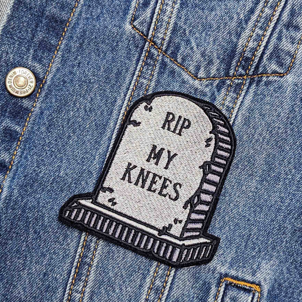 RIP My Knees Iron On Patch
