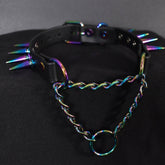 Martingale Collar Rainbow Spiked