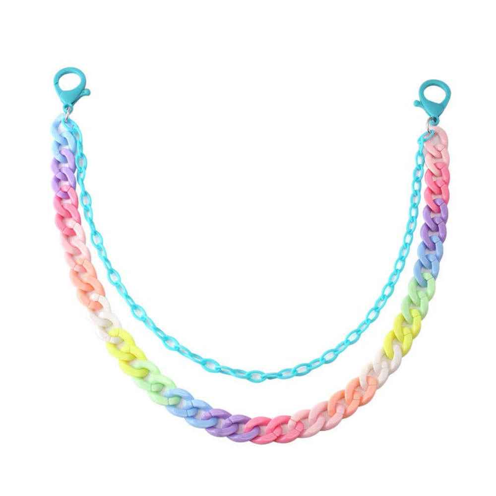 Rainbow Acrylic Waist Chain
