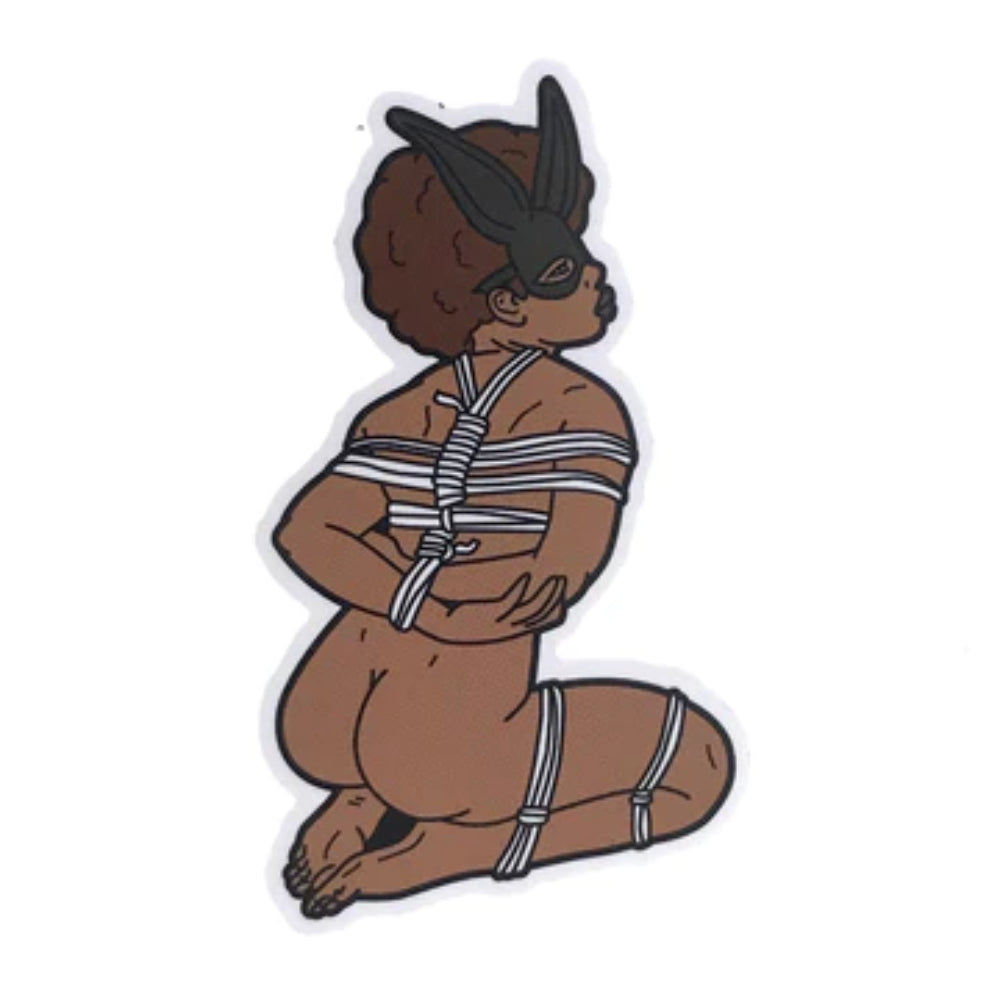 Rope Bunny Jackie Sticker Sticker Geeky And Kinky   