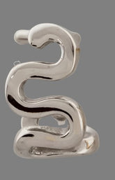 Nose Screw Snake Curve Silver