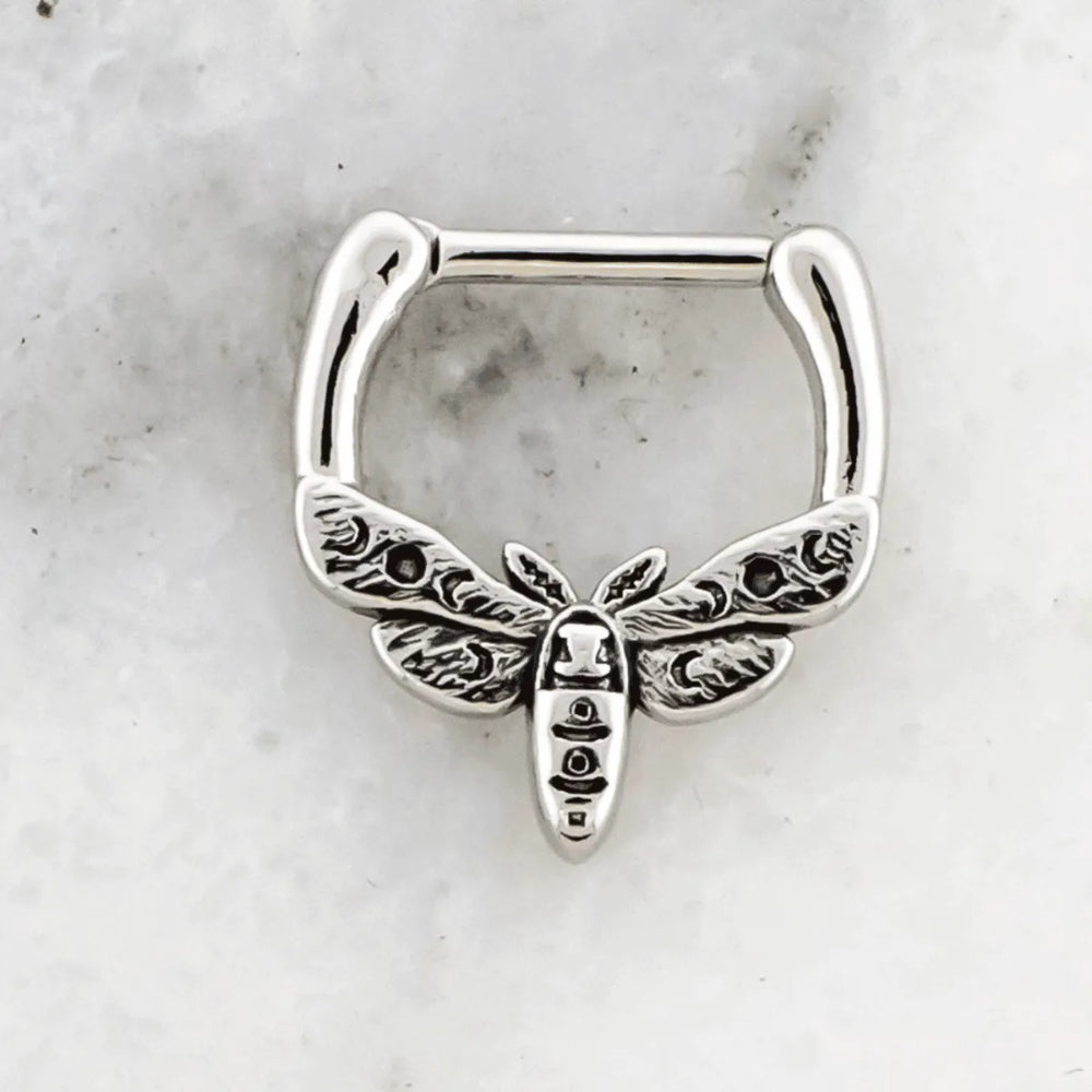 Septum Clicker Moth Jewelry Metal Mafia   